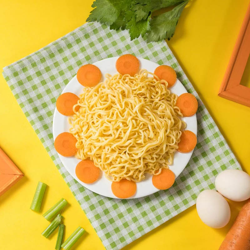 บะหมี่ข้าวสาลีแครอทธรรมชาติ 40 กรัม เสิร์ฟเดี่ยว